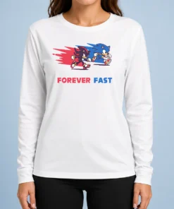 Original Shadow The Hedgehog Forever Fast Cartoon Long Sleeve Shirt