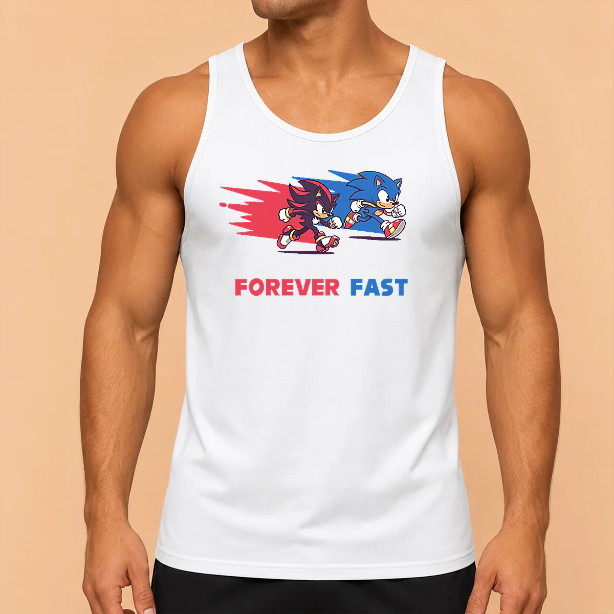 Original Shadow The Hedgehog Forever Fast Cartoon Tank Top
