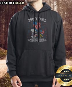 Original Snoopy And Bird 250 Years Semiquincentennial Flags Hoodie