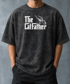 Original The Catfather Parody Washed T-Shirt