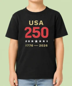 Original USA 250 1776 2026 Patriotic American Independence Anniversary Kids T-Shirt