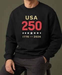 Original USA 250 1776 2026 Patriotic American Independence Anniversary Sweater