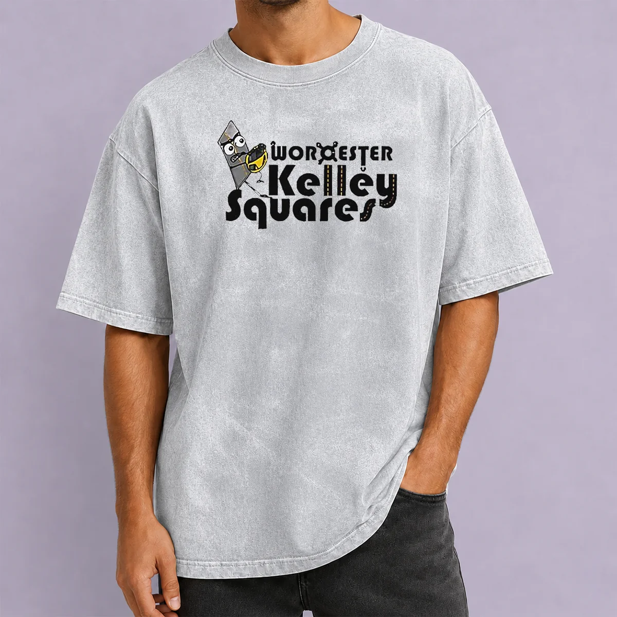 Original Worcester Kelley Squares Wordester Kelley Squares Washed T-Shirt