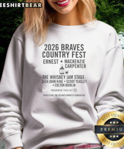 Premium Atlanta Braves X Live Nation Braves Country Fest At Truist Park Sweatshirt featuring team colors and logo