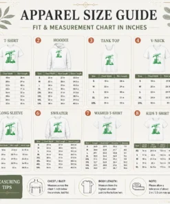 Size chart for Premium Flag Of Hezbollah showing measurements in inches and cm