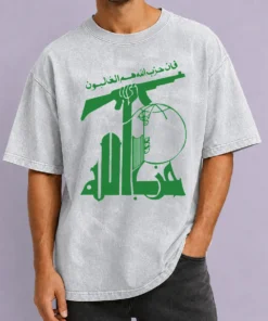 Premium Flag Of Hezbollah Washed T-Shirt
