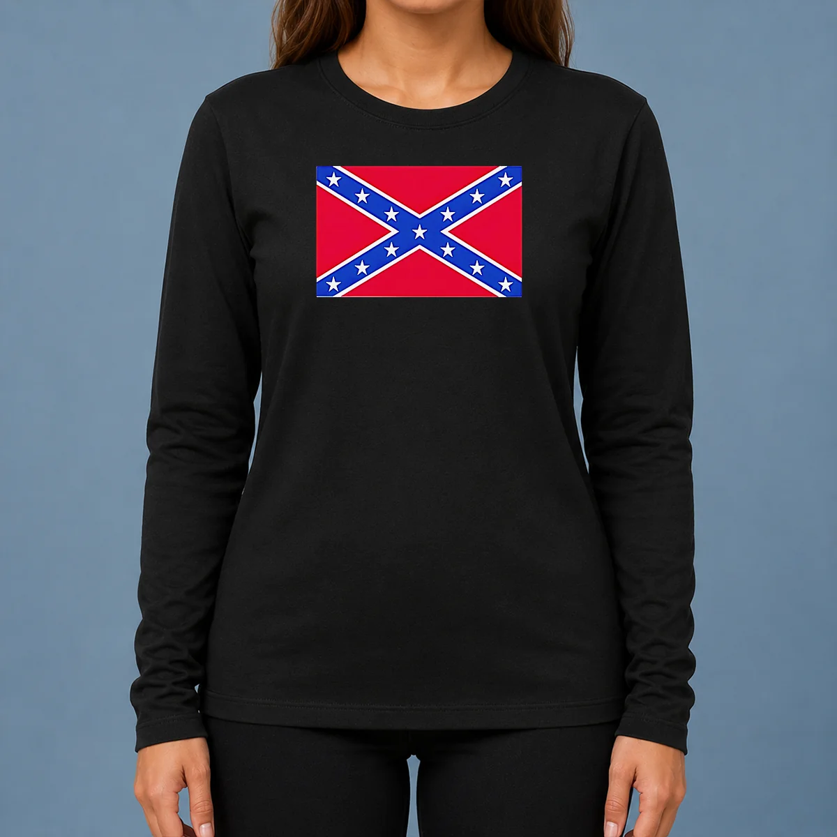 Premium Mark Lee Confederate Flag 2026 Long Sleeve Shirt showcasing front graphic on a comfortable long sleeve garment