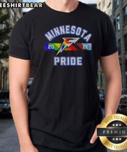 Premium Minnesota Frost PWHL Pride Month Shirt displayed on a neutral background, showcasing vibrant colors.