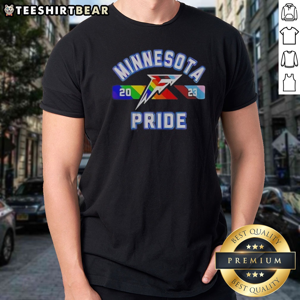 Premium Minnesota Frost PWHL Pride Month Shirt on Classic Shirt Premium Minnesota Frost PWHL Pride Month Shirt shown as a classic shirt preview