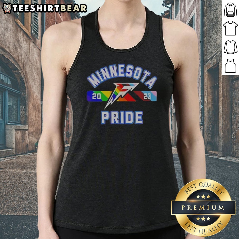 Premium Minnesota Frost PWHL Pride Month Shirt on Tank Top Premium Minnesota Frost PWHL Pride Month Shirt shown as a tank top preview