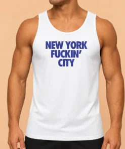 Premium New York Fuckin City Text Typography Tank Top