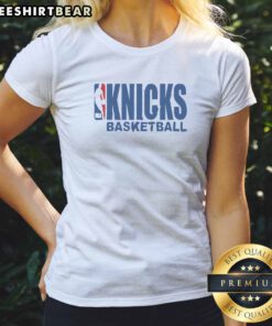 Premium New York Knicks NBA Basketball Ladies Shirt featuring vibrant team colors and comfortable fit.
