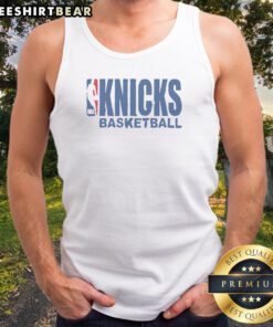 Premium New York Knicks NBA Basketball Tank Top displayed in vibrant team colors and logo