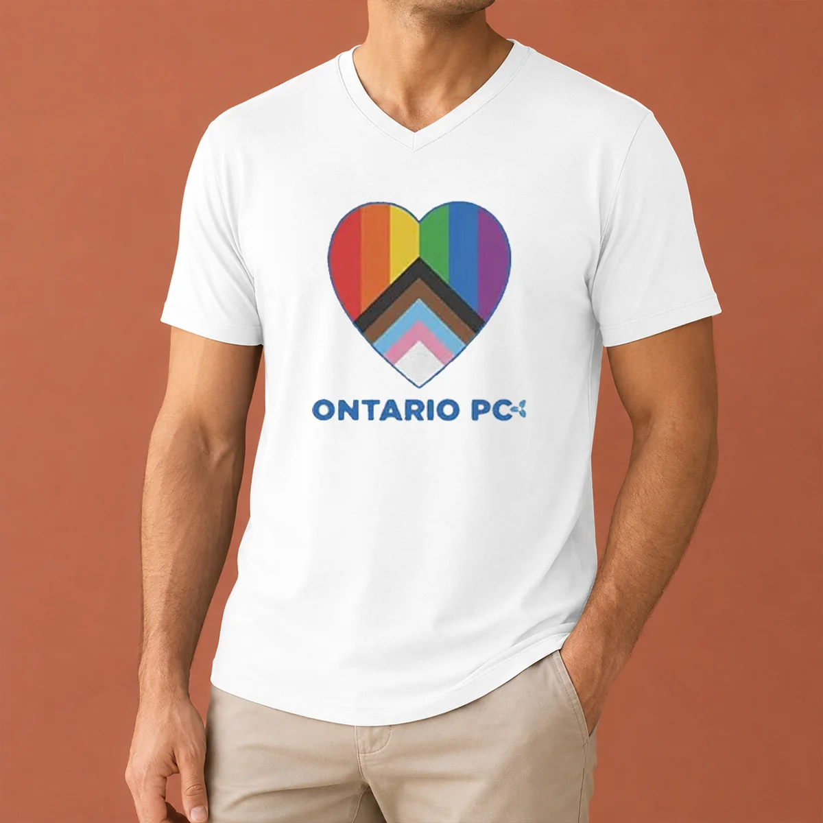 Premium Ontario PC York Pride V-Neck Shirt Premium Ontario PC York Pride V-Neck Shirt