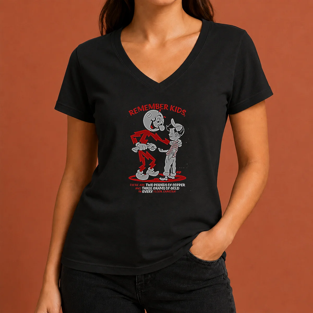 Premium Remember Kids There Are Two V-Neck Shirt Premium Remember Kids There Are Two V-Neck Shirt