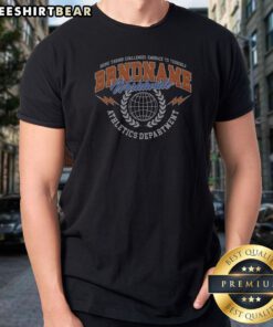 Premium Shine Through Challenges Embrace To Yourself Bandname Worldwide Athletics Department shirt with bold typography on a casual crew neck garment