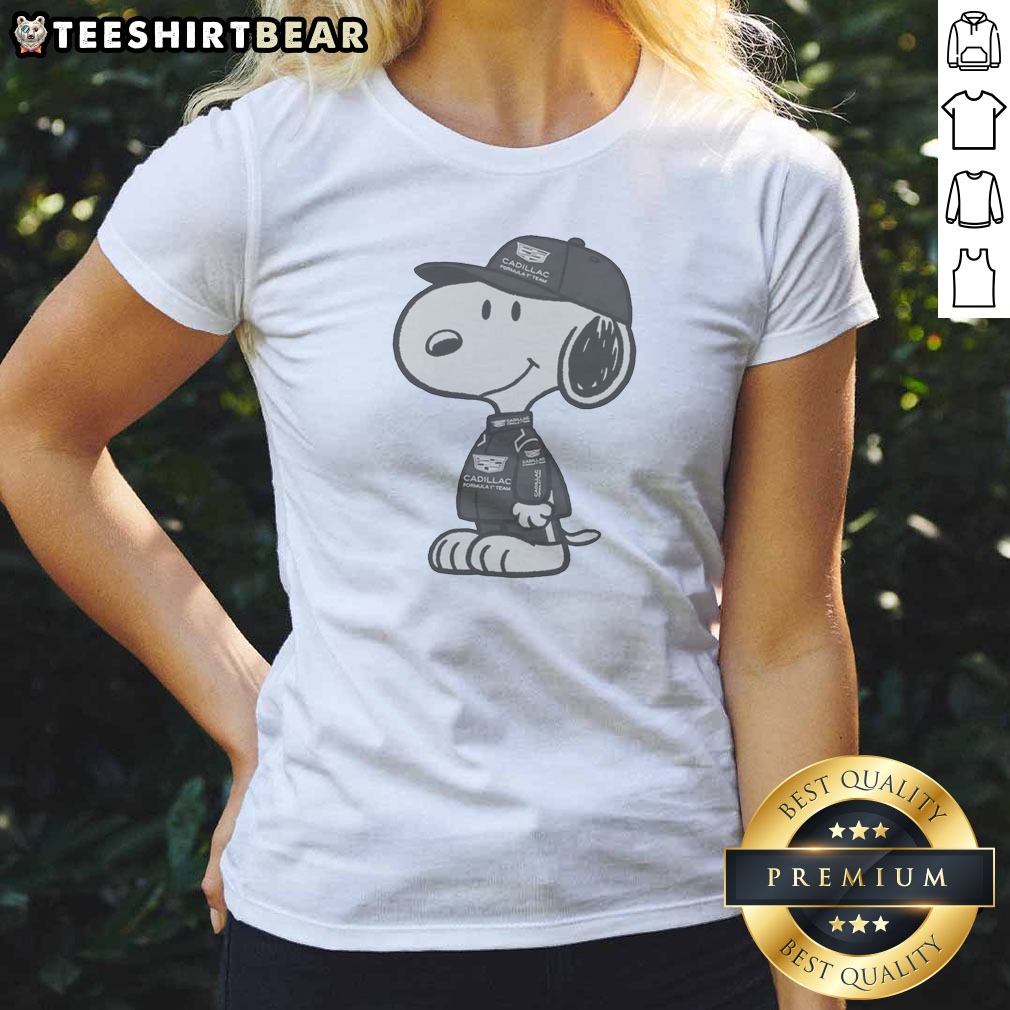 Premium Snoopy Gadillac Formula 1 Team Ladies Shirt Premium Snoopy Gadillac Formula 1 Team Ladies Shirt