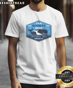 Premium Two Whales Diner Crest Shirt displayed on a clean background, showcasing its vibrant design and quality fabric.