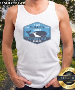 Premium Two Whales Diner Crest Tank top featuring a vintage diner logo design.