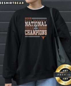 Pretty 2026 Texas Longhorns NCAA Baseball National Champions Sweatshirt in charcoal gray, featuring bold team logo and championship text
