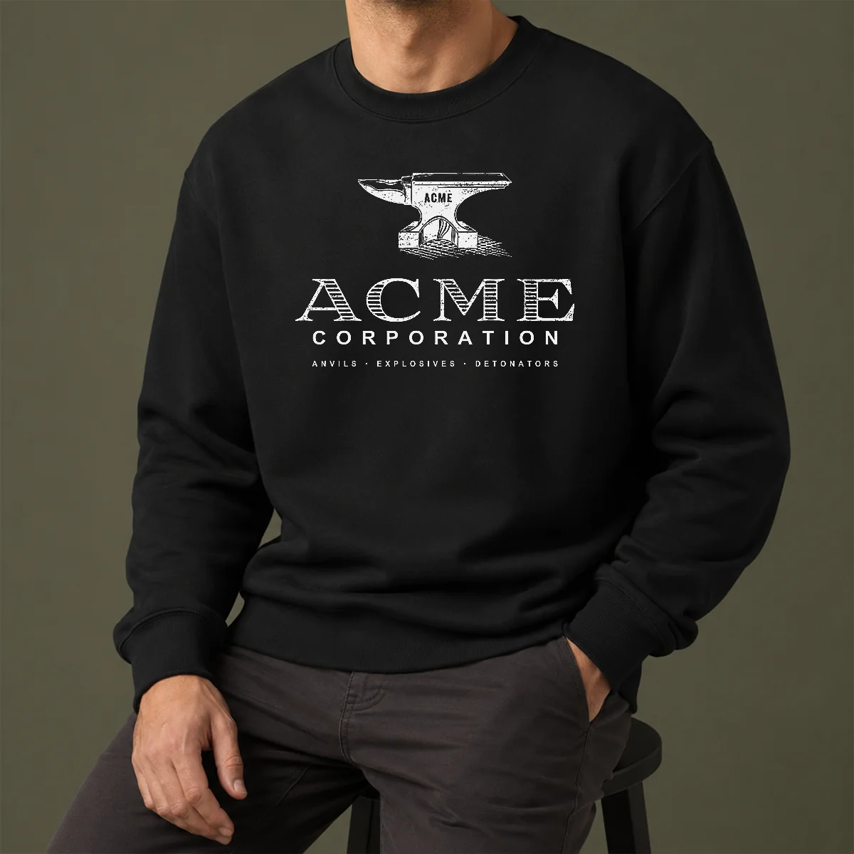 Pretty ACME Corporation Anvils Explosives Detonators Sweater