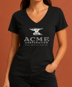 Pretty ACME Corporation Anvils Explosives Detonators V-Neck Shirt