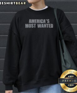 Pretty America'S Most Wanted Sweatshirt in cozy fabric with bold graphic print