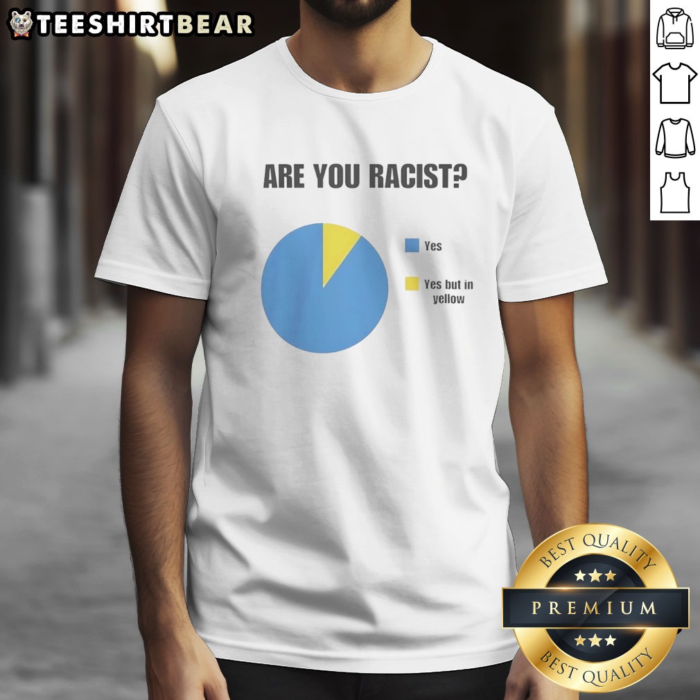 Pretty Are You Racist Yes Yes But In Yellow Shirt on Classic Shirt Pretty Are You Racist Yes Yes But In Yellow Shirt shown as a classic shirt preview