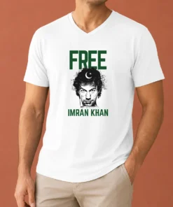Pretty Free Imran Khan Cricket V-Neck Shirt