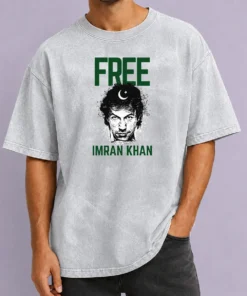 Pretty Free Imran Khan Cricket Washed T Shirt in light faded cotton fabric with crew neck and short sleeves