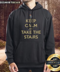 Pretty Georgia Tech Keep Calm And Take The Stairs Hoodie featuring the iconic mascot, perfect for fans.