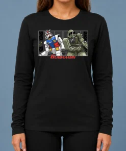 Pretty Gundaaamn Gundam Damn Meme Long Sleeve Shirt