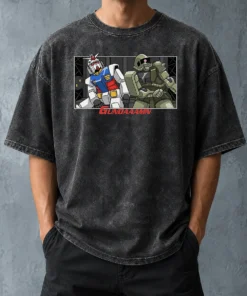 Pretty Gundaaamn Gundam Damn Meme Washed T-Shirt
