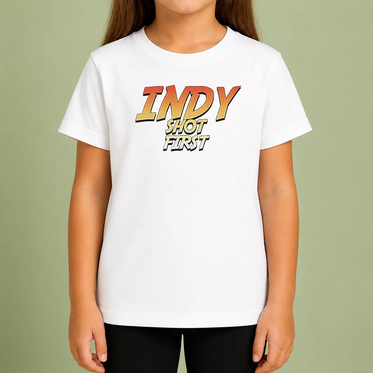 Pretty Indy Graphic Shot First Kids T-Shirt
