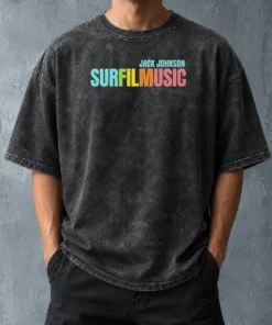 Pretty Jack Johnson Surfilmusic Tour 2026 Washed T-Shirt