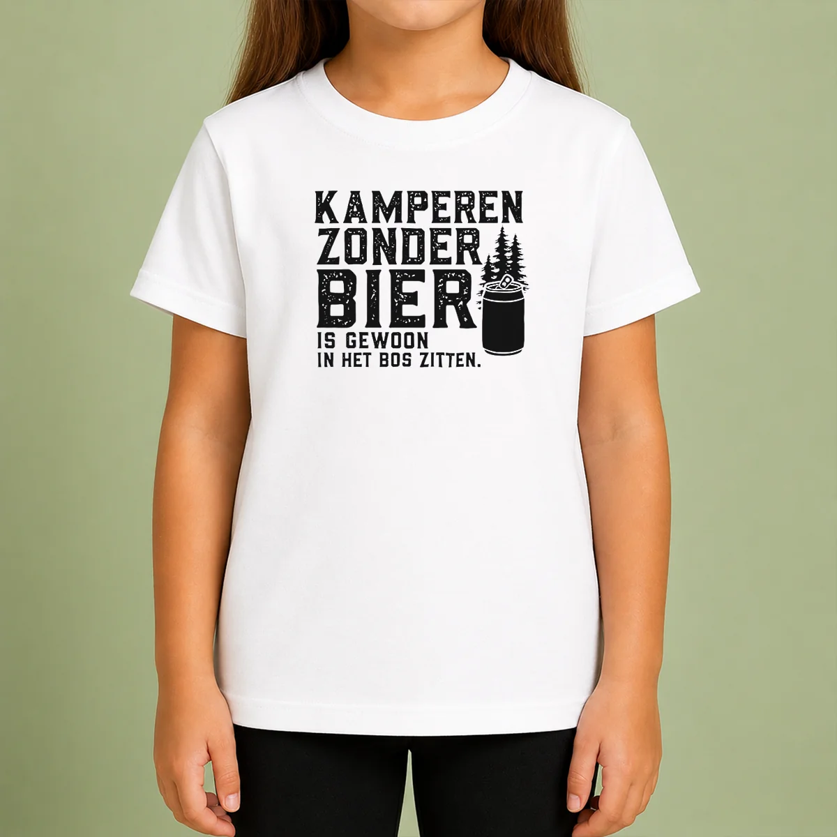 Pretty Kamperen Zonder Bier Is Gewoon In Het Bos Zitten Beer Kids T-Shirt