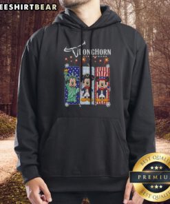 Pretty Longhorn Steakhouse Mickey Mouse Patriotic USA Characters Hoodie featuring vibrant patriotic Mickey Mouse design on a comfortable pullover hoodie