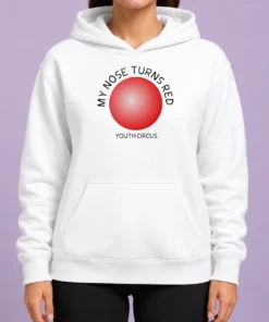 Pretty My Nose Turns Red Youth Circus Funny Hoodie