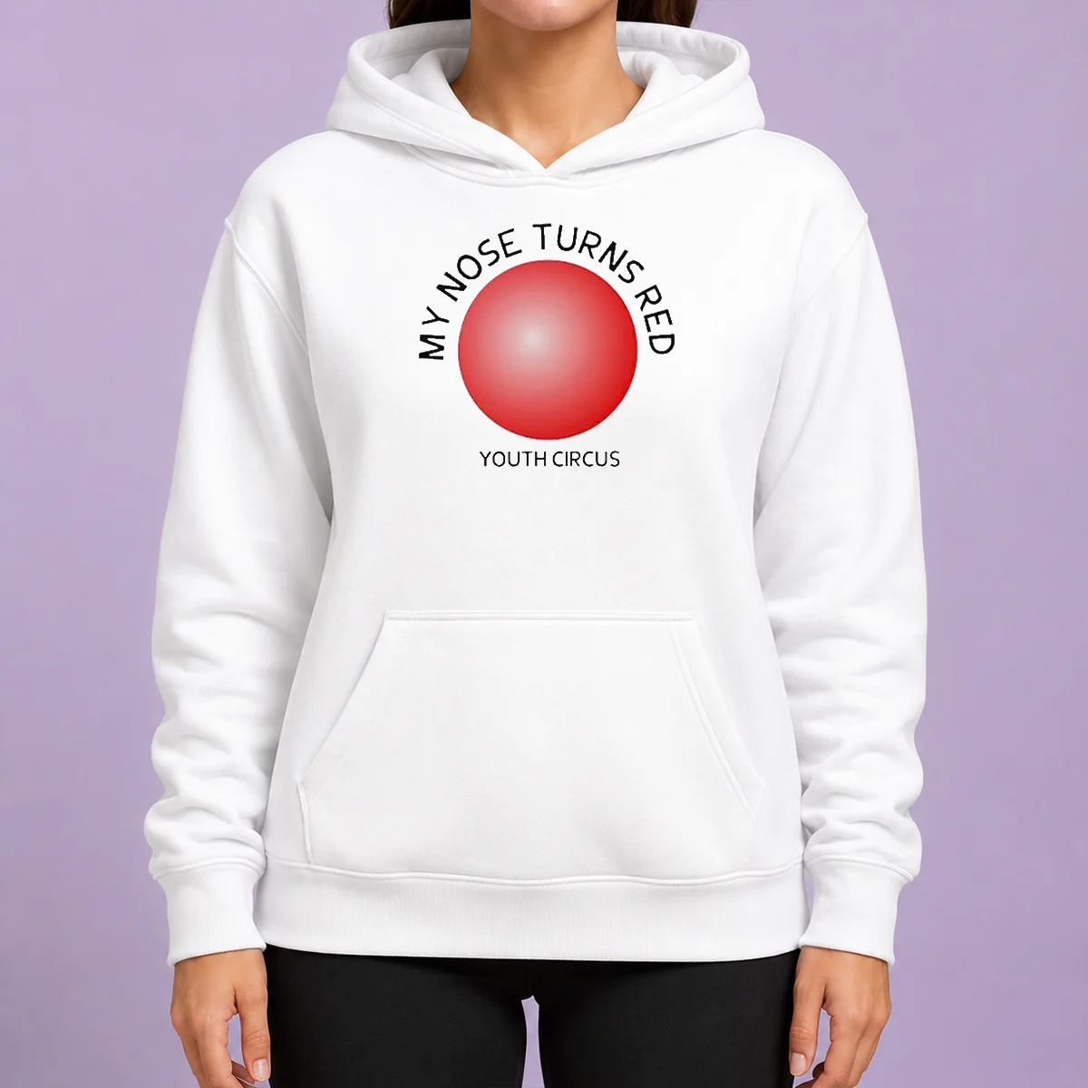 Pretty My Nose Turns Red Youth Circus Funny Hoodie