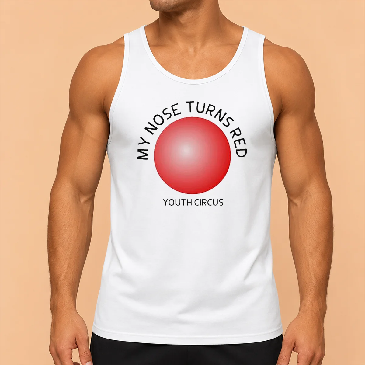 Pretty My Nose Turns Red Youth Circus Funny Tank Top
