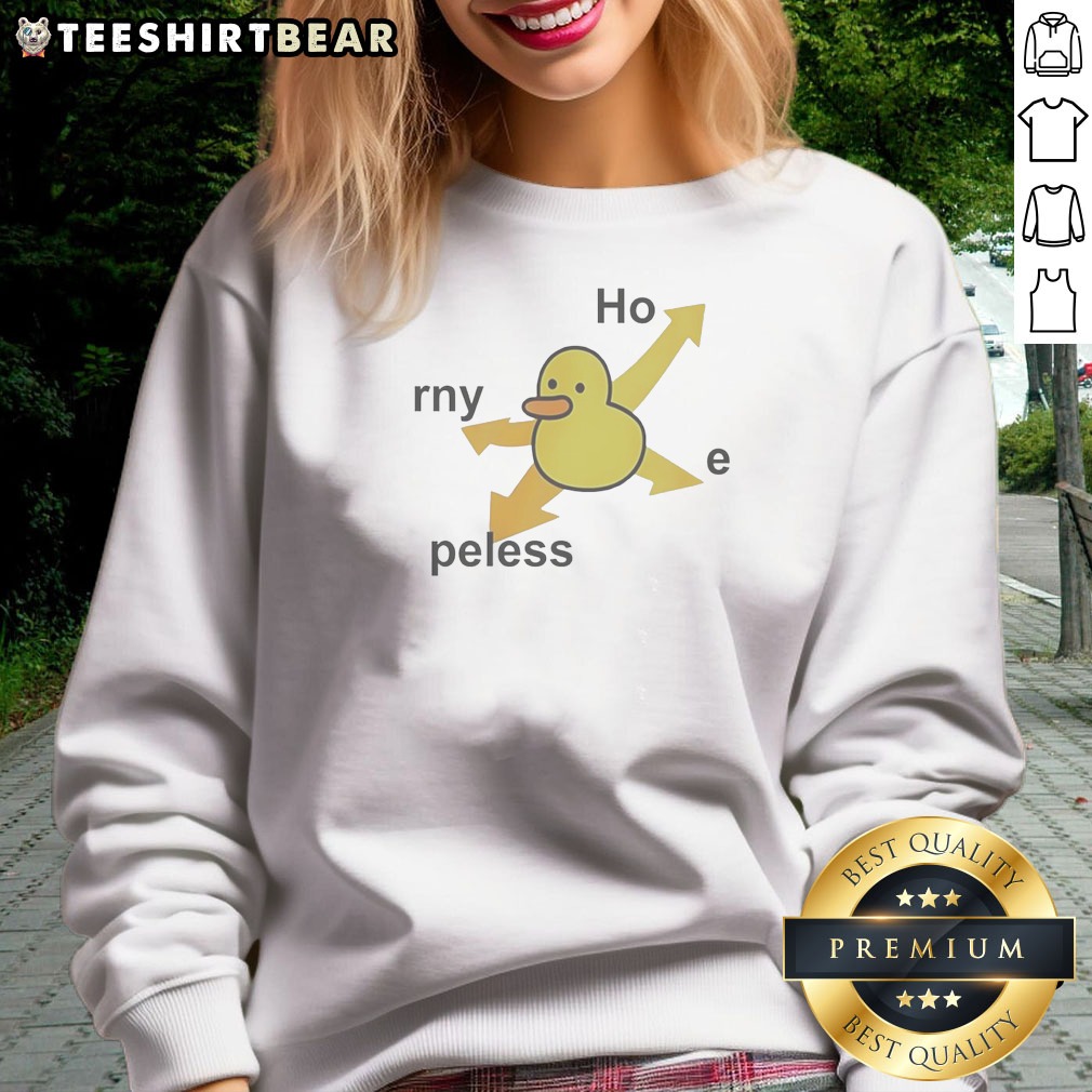 Pretty Rny Peless Duck In Distress Sweatshirt