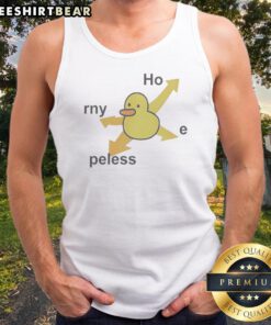 Pretty Rny Peless Duck In Distress Tank Top
