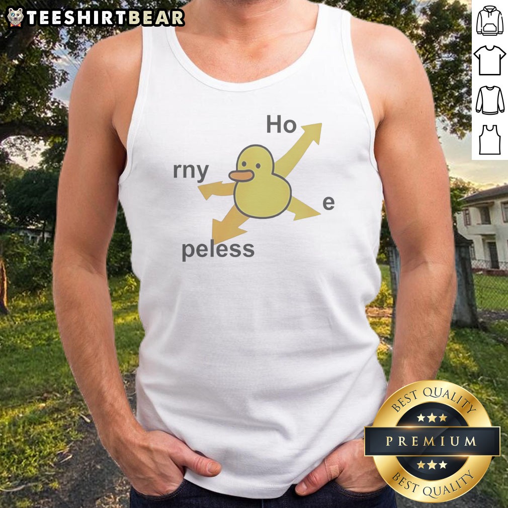 Pretty Rny Peless Duck In Distress Tank Top