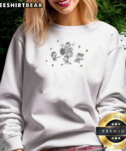 Pretty Snoopsos Snoopy And Friends Rock Band Sweatshirt featuring colorful cartoon characters on a cozy pullover