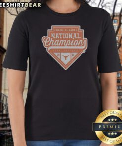 Pretty Texas Longhorns Back 2 Back National Champion NCAA Softball 20 26 Official Ladies Shirt in vibrant colors