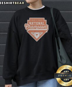 Pretty Texas Longhorns Back 2 Back National Champion NCAA Softball 20 26 Official Sweatshirt displayed in a cozy setting