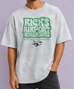Pretty Tom Petty Rick'S Airport Recorders The Best Round Washed T-Shirt