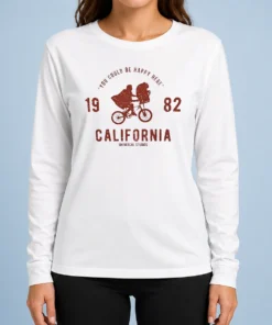 Pretty You Could Be Happy Here 1982 California Universal Studios ET Long Sleeve Shirt
