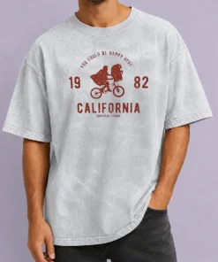 Pretty You Could Be Happy Here 1982 California Universal Studios ET Washed T-Shirt