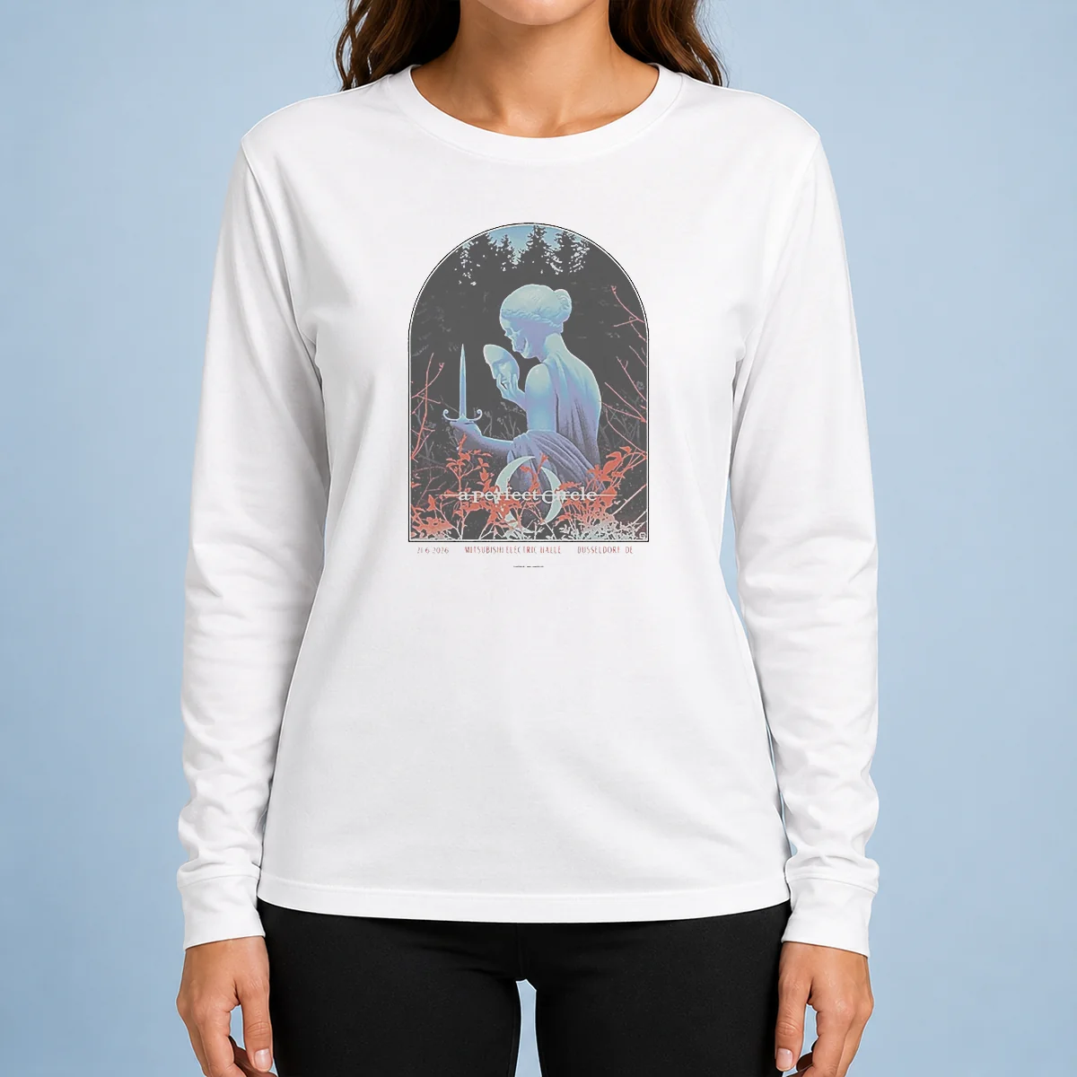 Top A Perfect Circle Dsseldorf Germany Venue Poster Long Sleeve Shirt
